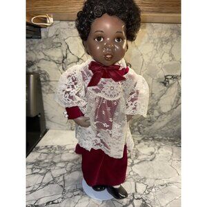 Grace 17" PORCELAIN DOLL Choir 1992 JAN GALPERIN Georgetown HEARTS IN SONG Vtg